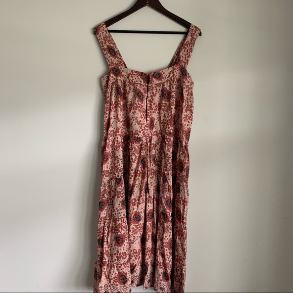 Natalie Miller Pink Floral Boho Maxi Dress Small - Picture 3 of 3